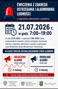 Ćwiczenia z zakresu ostrzegania i alarmowania ludności
